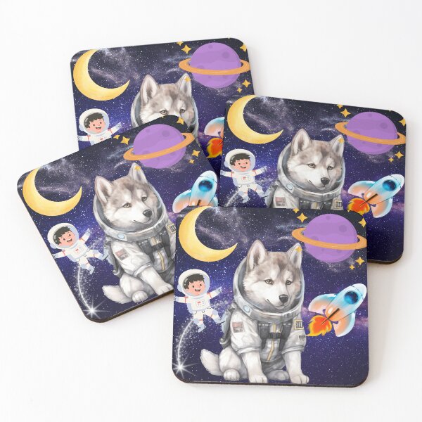 Item preview, Cosmic Husky Astronaut in Space designed and sold by DidiDesignShop.