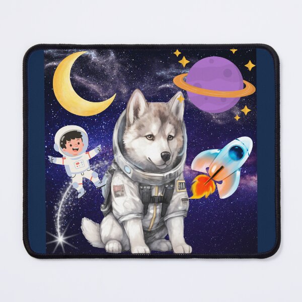 Item preview, Cosmic Husky Astronaut in Space designed and sold by DidiDesignShop.