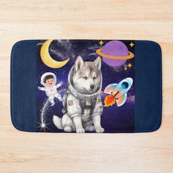 Item preview, Cosmic Husky Astronaut in Space designed and sold by DidiDesignShop.