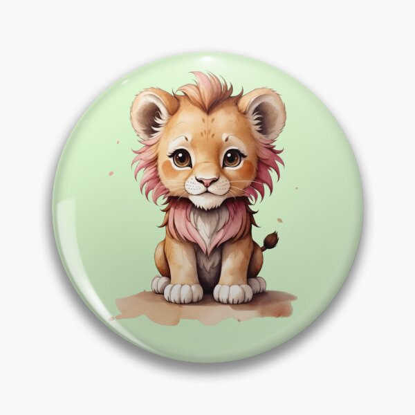 Item preview, Cute little lion in sepia. Minimalistic baby lion. designed and sold by NewtBoo.