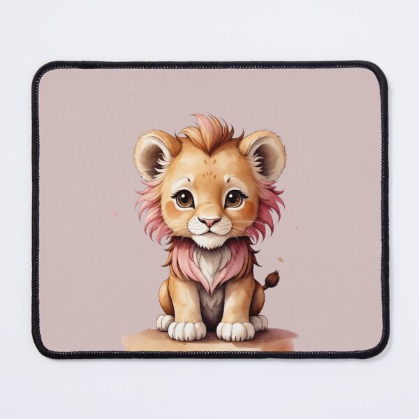 Item preview, Cute little lion in sepia. Minimalistic baby lion. designed and sold by NewtBoo.
