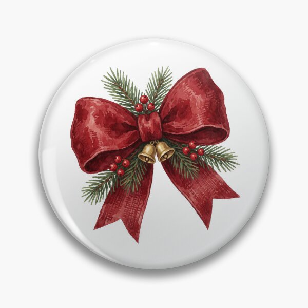 Item preview, Christmas Bells Sticker | Holiday Ribbon Decor designed and sold by AillustriaAK.