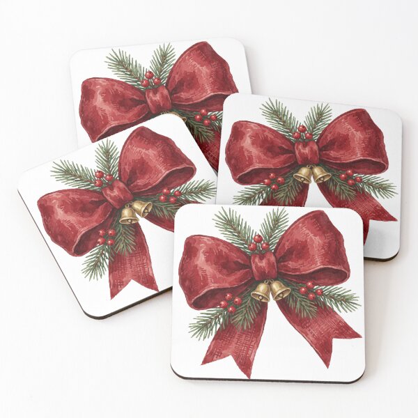 Item preview, Christmas Bells Sticker | Holiday Ribbon Decor designed and sold by AillustriaAK.
