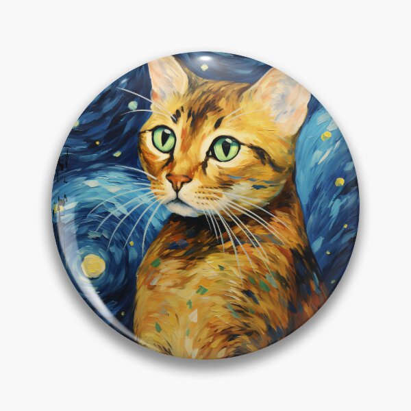 Item preview, Funny Bengal Cat Starry Night Illustration Mom Dad Kids designed and sold by rafaeltto.