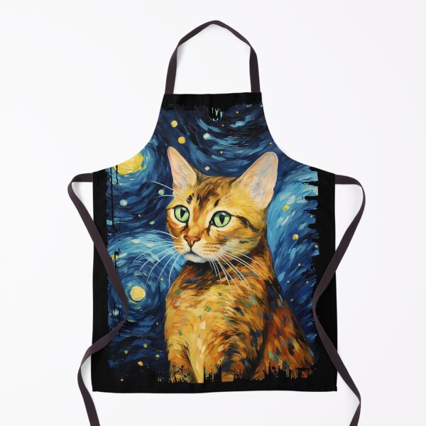 Item preview, Funny Bengal Cat Starry Night Illustration Mom Dad Kids designed and sold by rafaeltto.