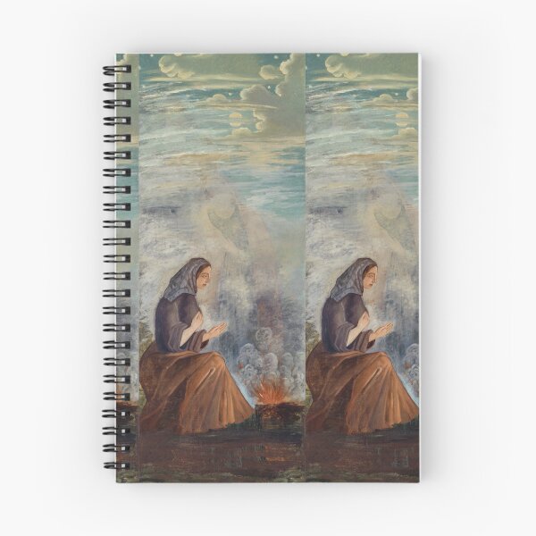 Item preview, Woman Warming Hands by Winter Fire at Night designed and sold by artofuniverse.