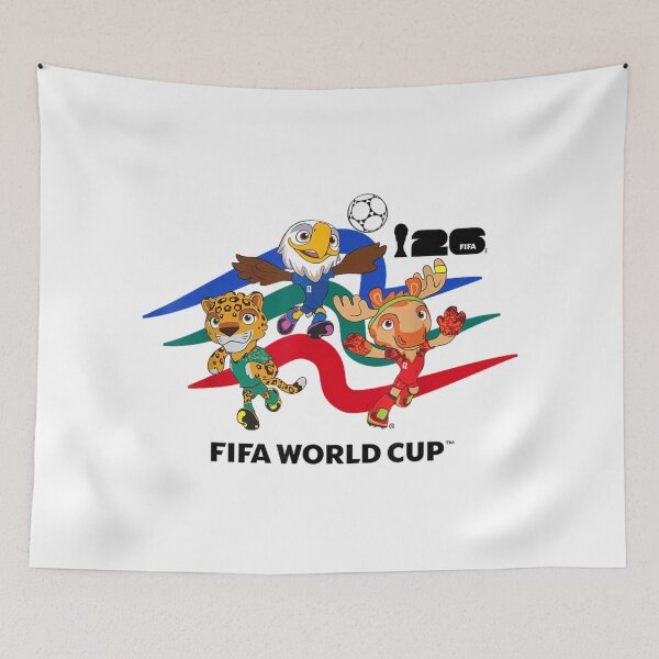 Item preview, FIFA World Cup 2026 Host Country Mascots Action designed and sold by Soceitiz.