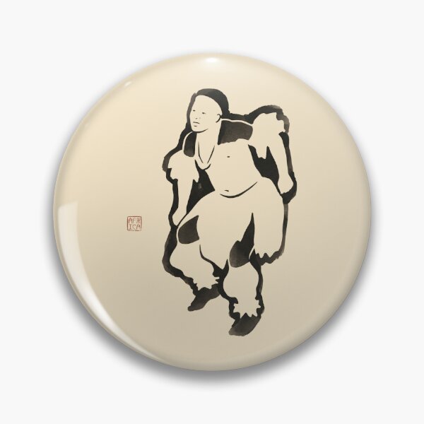 Item preview, Minimalist Ukiyo-e Eswatini Africa Dancer designed and sold by DuckOddity.