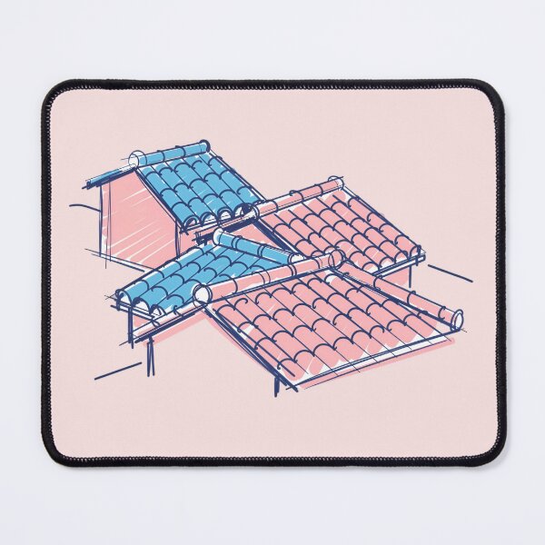 Item preview, Italian Rooftops Sketch – Pastel Cute Illustration designed and sold by EmeraldeaArt.