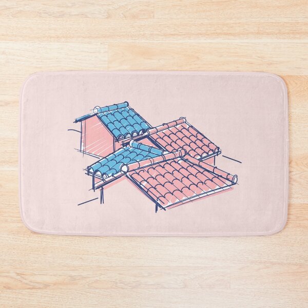 Item preview, Italian Rooftops Sketch – Pastel Cute Illustration designed and sold by EmeraldeaArt.