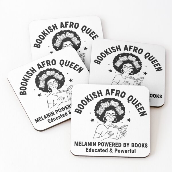 Item preview, Smart Bookish Black Girl – Reading Typography Art designed and sold by KivaroArt.