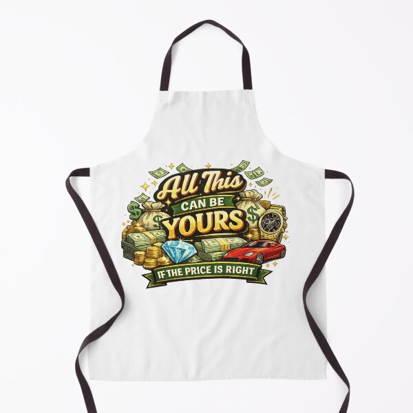Item preview, All This Can Be Yours If The Price Is Right Funny Retro Wealth Quote T-Shirt Design designed and sold by CreativeNest Prints.