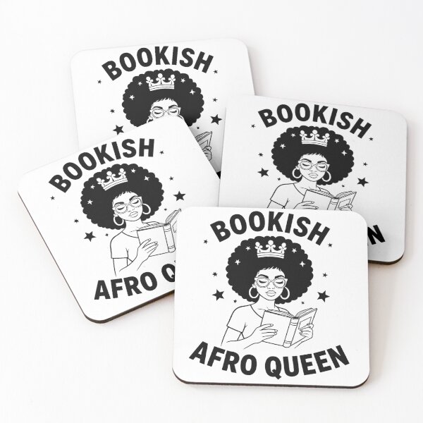Item preview, Smart & Bookish – Black Girl Reading Typography Design designed and sold by KivaroArt.
