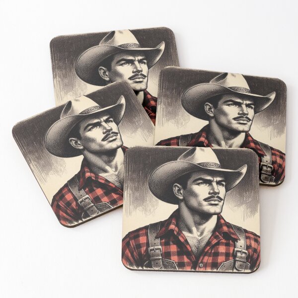 Item preview, Howdy Cowboy - Gay Leather Daddy San Francisco Gay Pride Graphic Design designed and sold by ItsAKinkThing.