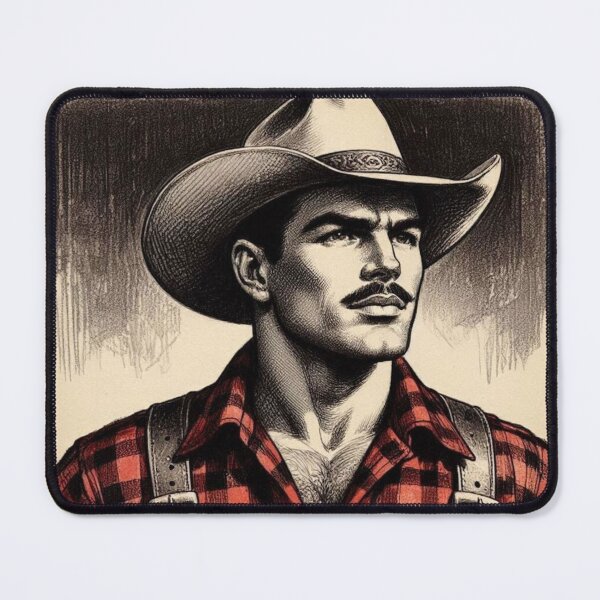 Item preview, Howdy Cowboy - Gay Leather Daddy San Francisco Gay Pride Graphic Design designed and sold by ItsAKinkThing.