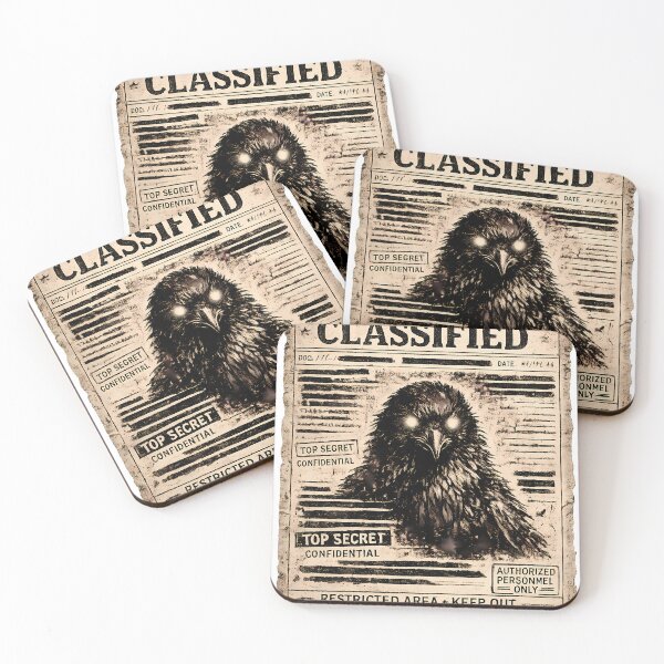 Item preview, Classified Raven Gothic Secret File Poster designed and sold by Moonveil_Studio.