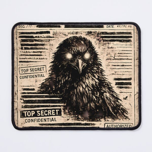 Item preview, Classified Raven Gothic Secret File Poster designed and sold by Moonveil_Studio.