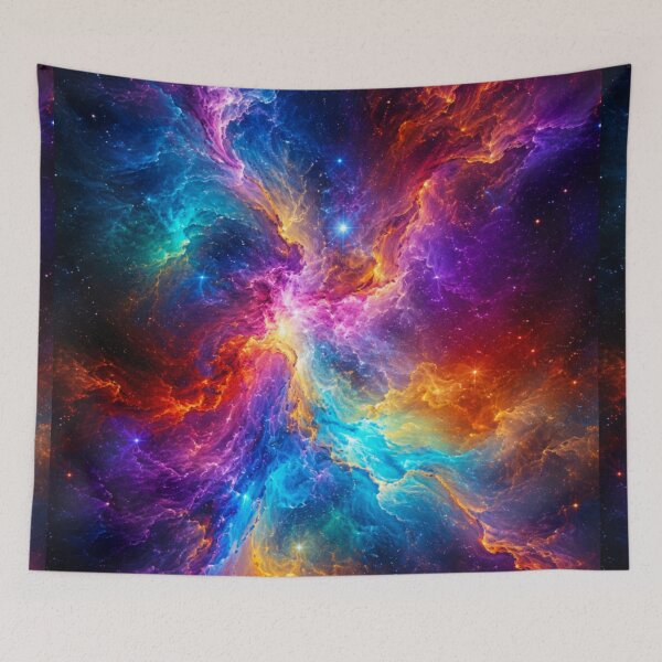 Item preview, Outer Space Nebula Star Galaxy Universe pattern designed and sold by BlueLineLAX.