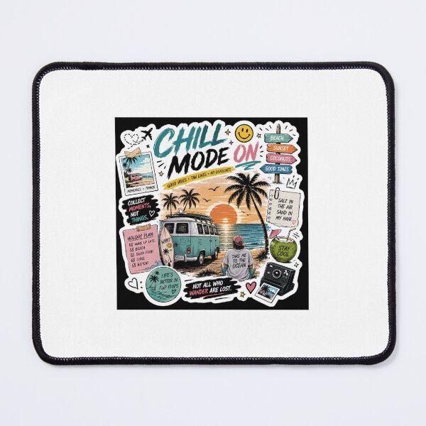 Item preview, Chill Mode On | Beach Vacation Gen Z Sticker designed and sold by Ananyamalik12.