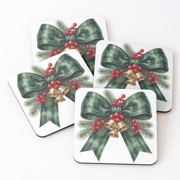 Item preview, Christmas Bells Sticker | Holiday Ribbon Decor designed and sold by AillustriaAK.