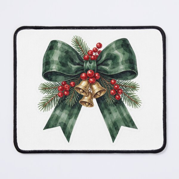 Item preview, Christmas Bells Sticker | Holiday Ribbon Decor designed and sold by AillustriaAK.