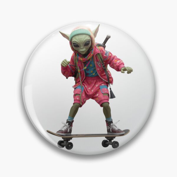 Artikelvorschau, Alien Skateboard Streetwear Kunst Geschenk Illustration entworfen und verkauft von StylePrynt.