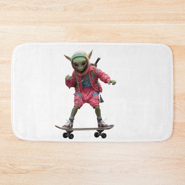 Item preview, Alien Skateboard Streetwear Art Gift Illustration designed and sold by StylePrynt.