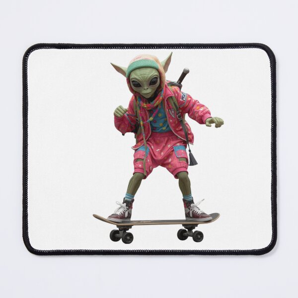 Item preview, Alien Skateboard Streetwear Art Gift Illustration designed and sold by StylePrynt.