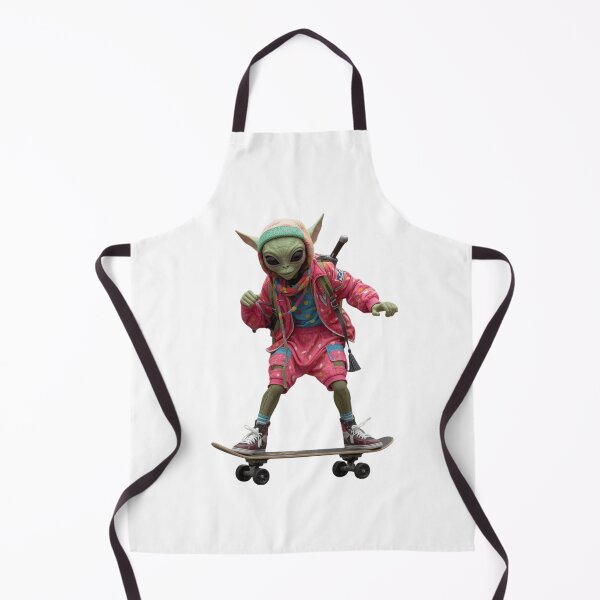 Item preview, Alien Skateboard Streetwear Art Gift Illustration designed and sold by StylePrynt.