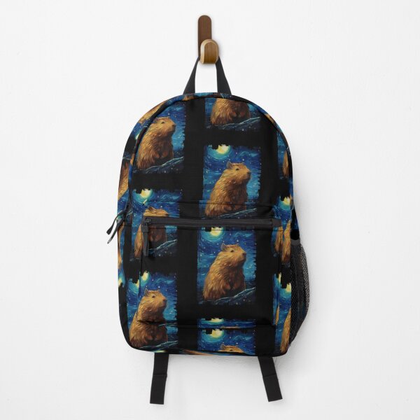 Item preview, Funny Capybara Starry Night Illustration Mom Dad Kids designed and sold by rafaeltto.