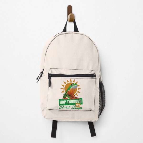 Item preview, Cute Frog Aesthetic Hop Through Hard Days Quote designed and sold by Vac1.