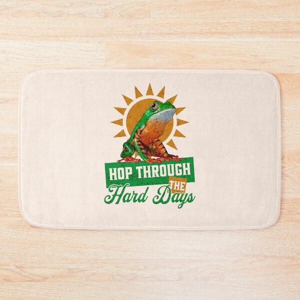 Item preview, Cute Frog Aesthetic Hop Through Hard Days Quote designed and sold by Vac1.