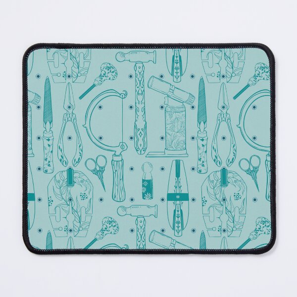 Item preview, Jewellery studio tools on pegboard (teal) designed and sold by Moana Matron Designs.