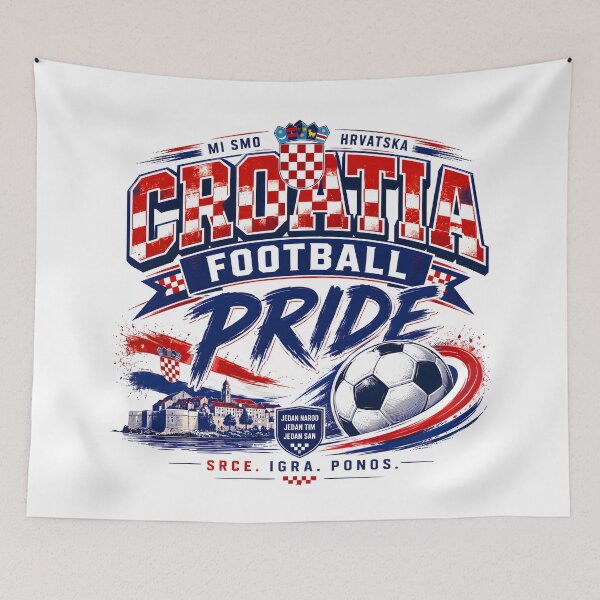 Item preview, croatia team pride, world cup football, croatia soccer team, Croatia national team, Croatia sports designed and sold by TrueArtVibes.