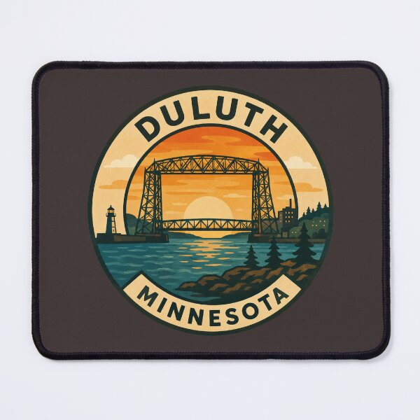 Item preview, Duluth Minnesota Aerial Lift Bridge Vintage Travel Badge designed and sold by American Travels.