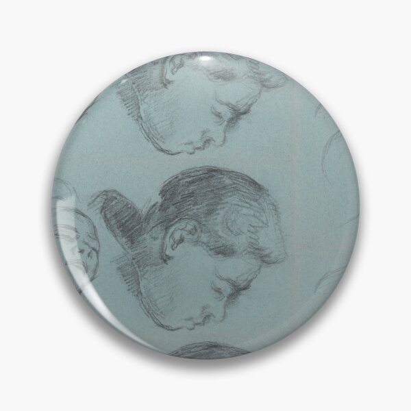 Item preview, Two Studies of Heads in Pencil designed and sold by artofuniverse.