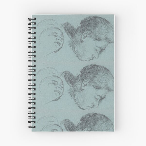 Item preview, Two Studies of Heads in Pencil designed and sold by artofuniverse.