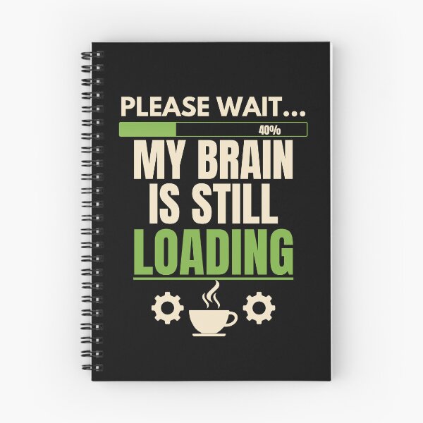 Item preview, My Brain Is Still Loading Funny Coffee Lover Introvert T-Shirt designed and sold by Uvclick.