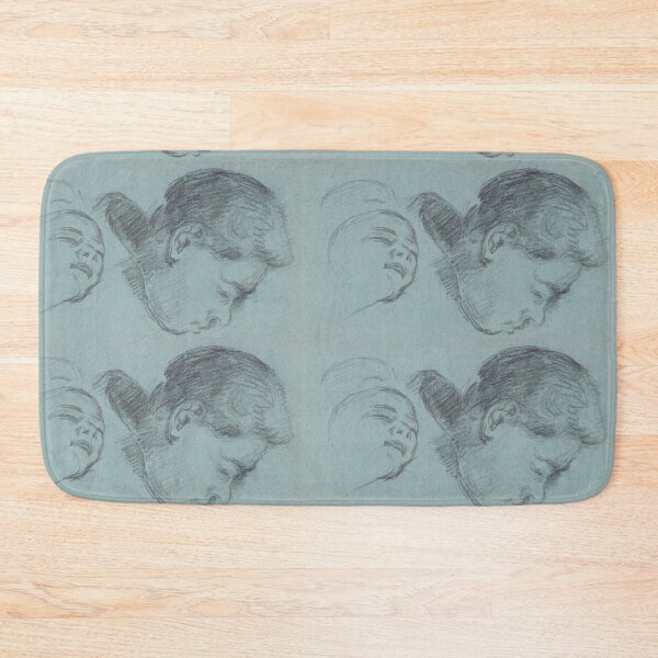 Item preview, Two Studies of Heads in Pencil designed and sold by artofuniverse.