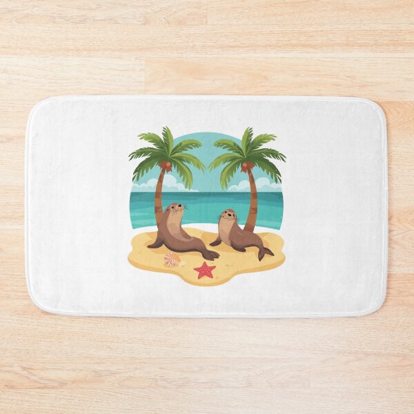 Item preview, Sea Lions on a Beach Coastal Wildlife Ocean Animal Lover Summer Vibes designed and sold by KhadijaBatool38.