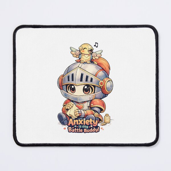 Item preview, Anxiety Is My Battle Buddy Shirt – Cute Knight Art designed and sold by SoftSproutstu.