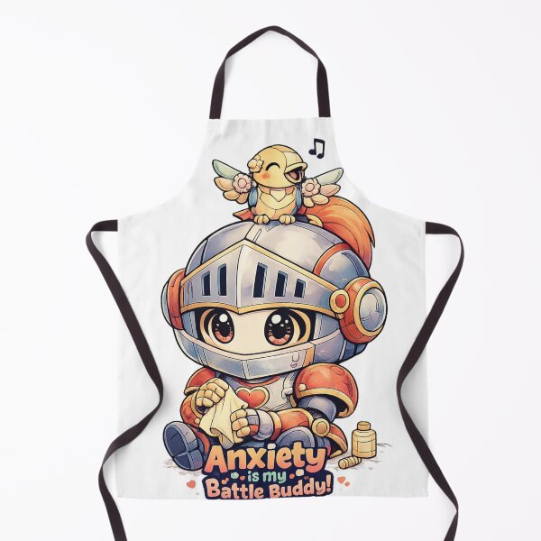 Item preview, Anxiety Is My Battle Buddy Shirt – Cute Knight Art designed and sold by SoftSproutstu.