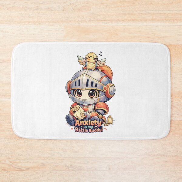 Item preview, Anxiety Is My Battle Buddy Shirt – Cute Knight Art designed and sold by SoftSproutstu.