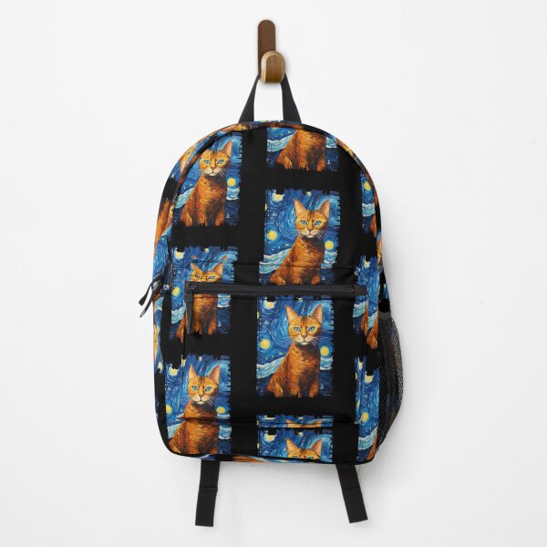 Item preview, Funny Chausie Cat Starry Night Illustration Mom Dad Kids designed and sold by rafaeltto.