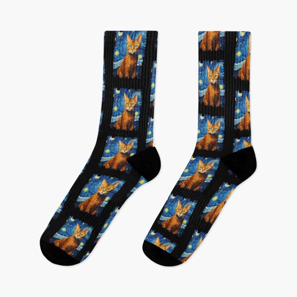 Item preview, Funny Chausie Cat Starry Night Illustration Mom Dad Kids designed and sold by rafaeltto.