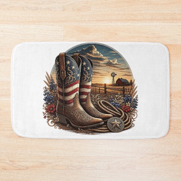 Item preview, Patriotic Cowboy Boots designed and sold by PetalGarden.