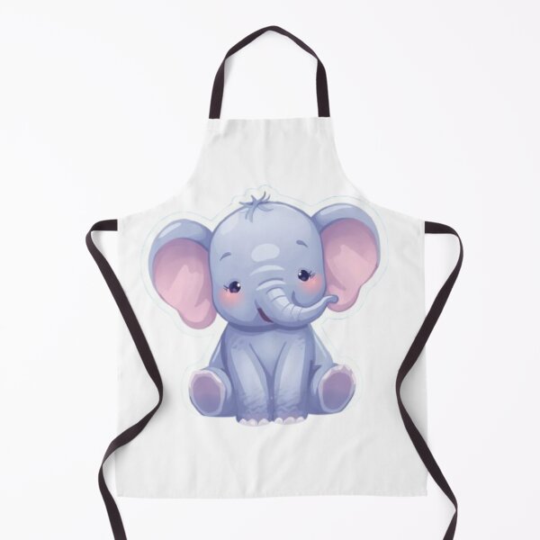 Item preview, A Kawaii Baby Elephant - Pastel Blue&Lavender Palette designed and sold by DigitfanStudio.