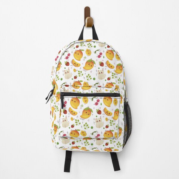 Item preview, Kawaii Kitty and Sweet Summer Fruit Pattern designed and sold by StoriesInGrain.