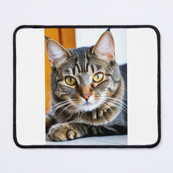 Item preview, Animals - Tabby Cat, Feline Portrait with Golden Gaze designed and sold by DoodyPets.