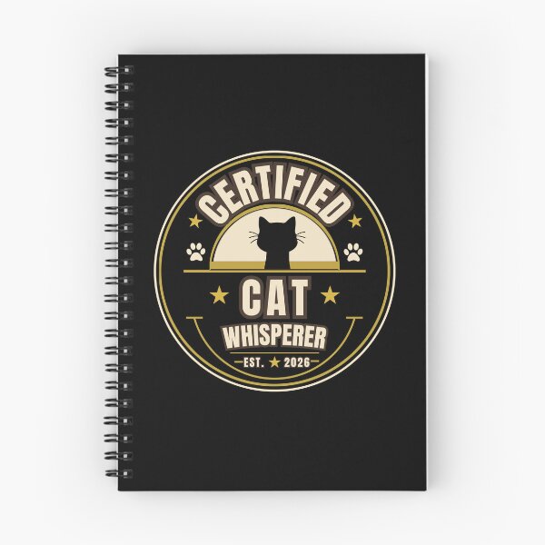 Item preview, Certified Cat Whisperer Funny Vintage Cat Lover Badge T-Shirt designed and sold by Uvclick.